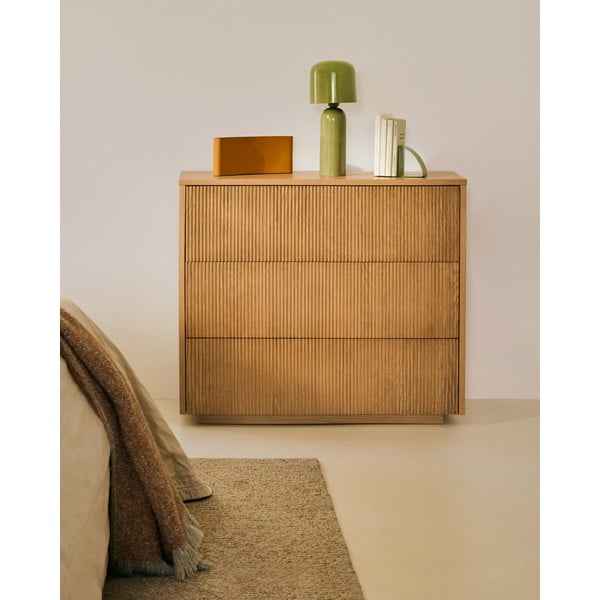 Komoda w dekorze dębu w naturalnym kolorze 90x79x50 cm Helvine – Kave Home-image-1