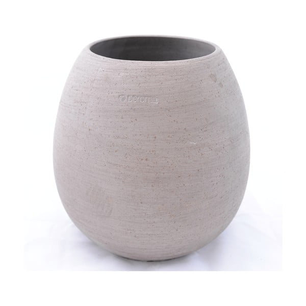 Doniczka ceramiczna Goccia 28 cm, szara