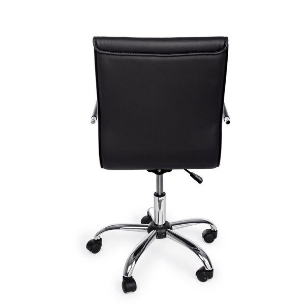 Czarne krzesło biurowe z imitacji skóry Perth – Yes Everyday-image-4