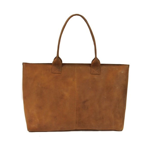 Skórzana torebka vintage Madam Rose, camel-image-2