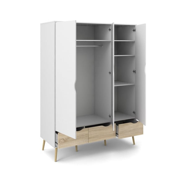 Biała szafa Tvilum Oslo, 147 x 200 cm-image-2