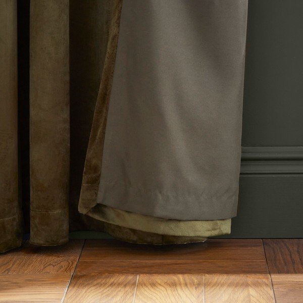 Zasłony częściowo zaciemniające (dimout) w kolorze khaki zestaw 2 szt. 168x229 cm Kingsley – Catherine Lansfield-image-2