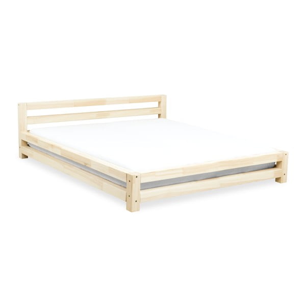 2-osobowe łóżko dziecięce z drewna sosnowego Benlemi Double, 200x200 cm