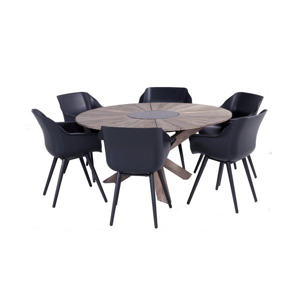 Stół ogrodowy z drewna tekowego Hartman Provence, ø 150 cm-image-2