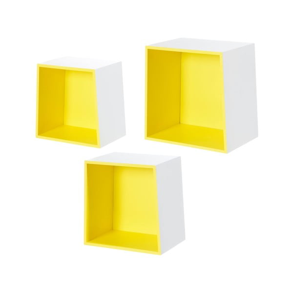 Zestaw 3 półek ściennych Furniteam Design-image-2