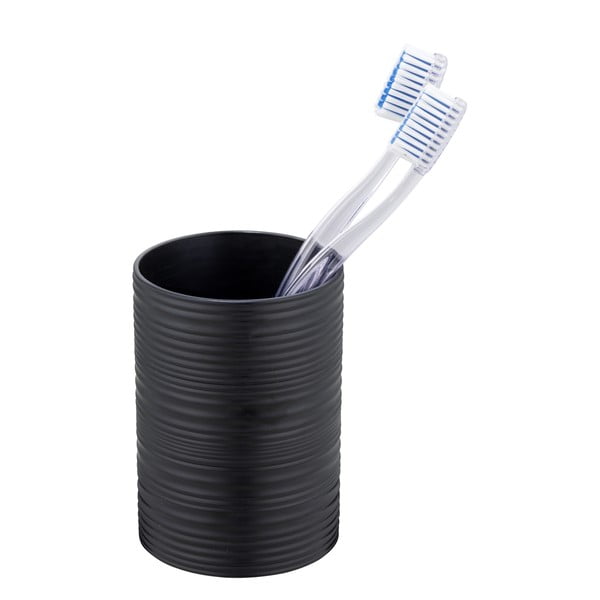 Czarny plastikowy kubek na szczoteczki do zębów Lyon – Allstar-image-1