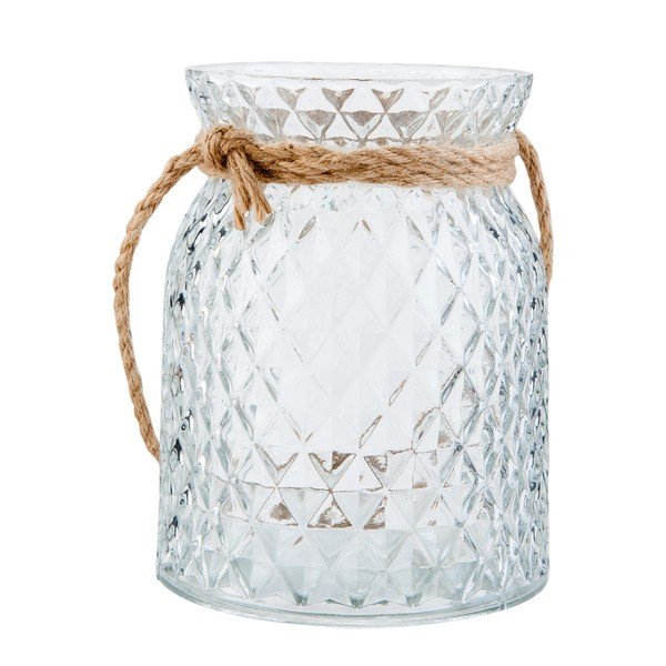 Biały lampion Tealight Clayre & Eef Countryside