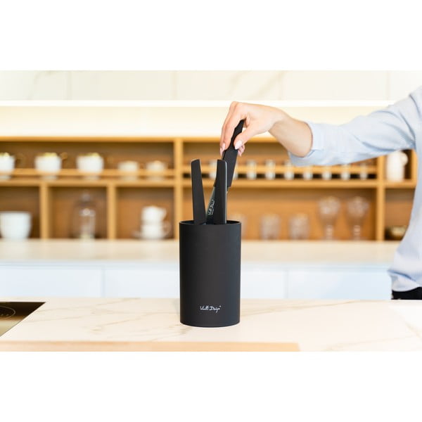 Czarny blok na noże Vialli Design Universal-image-1