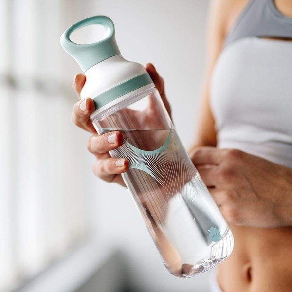Niebiesko-biała butelka na wodę Equa Flow Wave, 800 ml-image-1