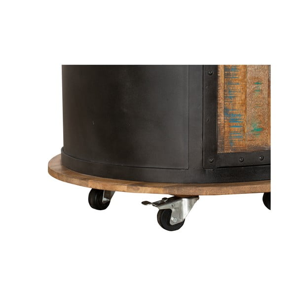 Czarna metalowa szafka na wino liczba butelek 9, 60x155 cm Luni – Interia Home & Living-image-4