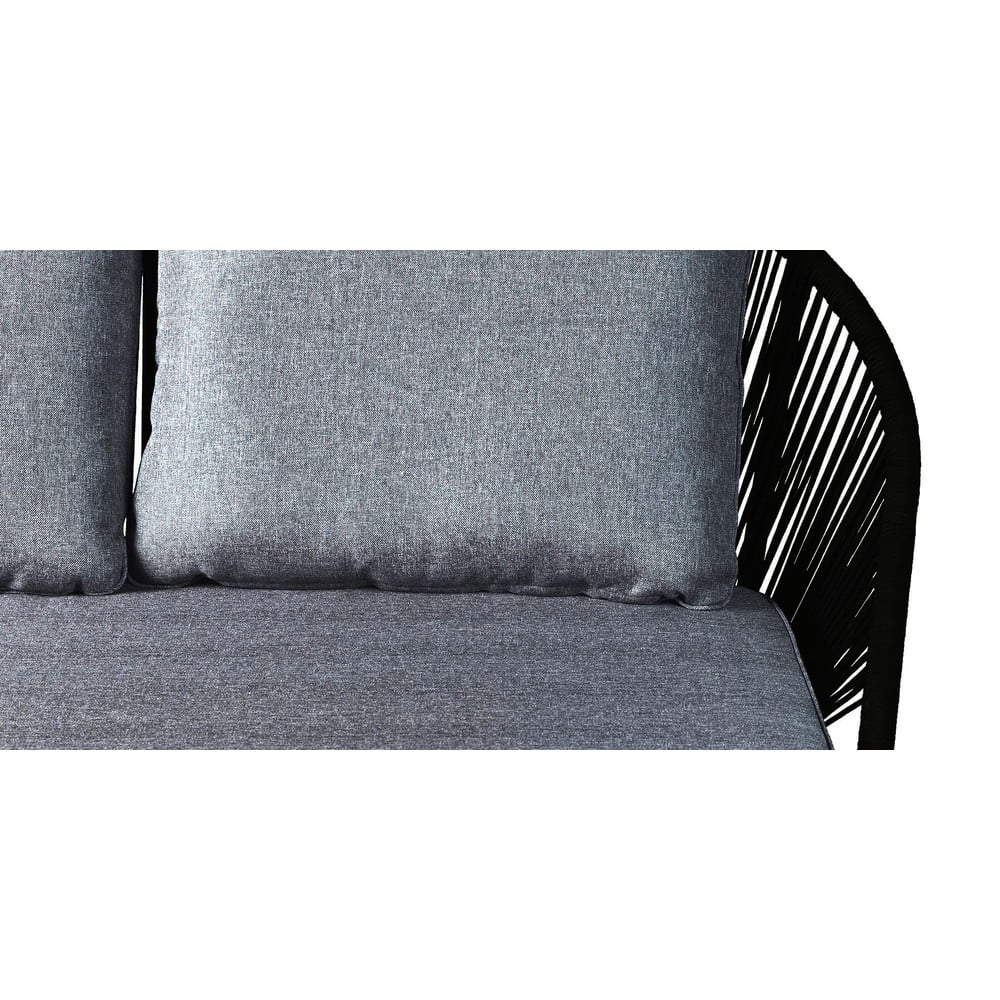 Czarna 3-osobowa sofa ogrodowa Bonami Selection North (zdjęcie 5)