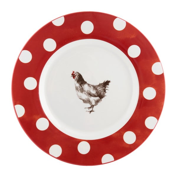 Talerz Clayre & Eef Chicken, ⌀ 26 cm