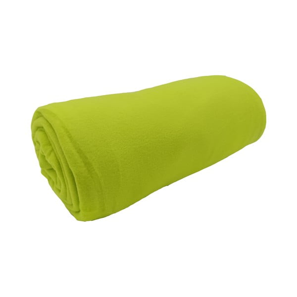 Jasnozielony polarowy koc 150x200 cm Plain – JAHU collections