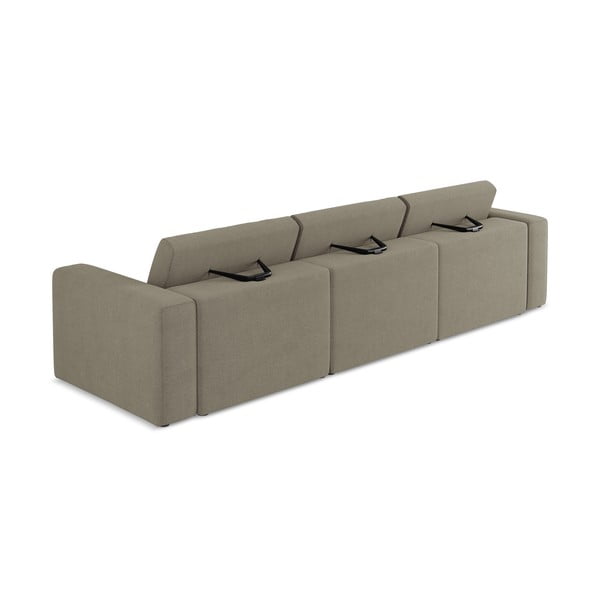 Jasnobrązowa sofa modułowa 314 cm Kalea – Makamii-image-3