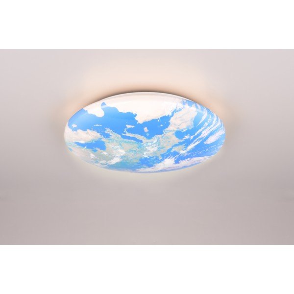 Niebieska dziecięca lampa sufitowa LED ø 37 cm Terra – Reality-image-2