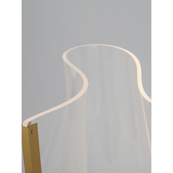 Aluminiowa lampa stojąca LED w kolorze złota z kloszem ze szkła akrylowego (wysokość 105 cm) Siderno – Nova Luce-image-3