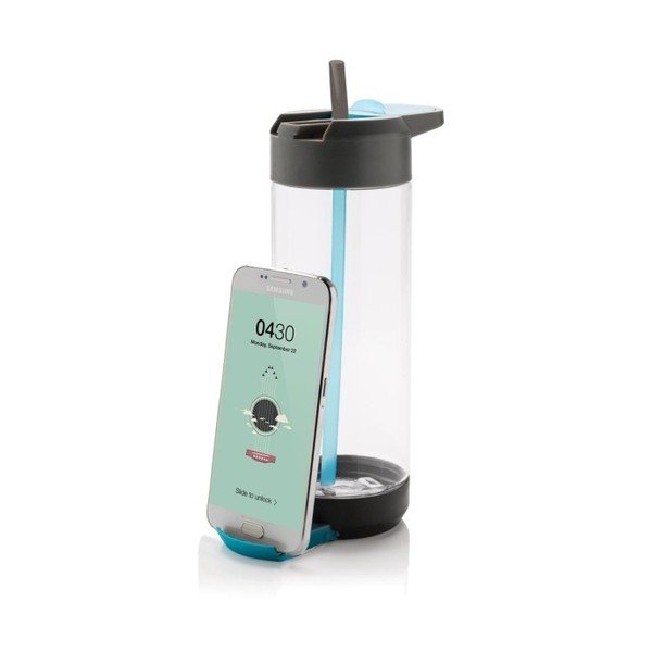 Niebieska butelka z uchwytem na telefon XD Design, 700 ml-image-2