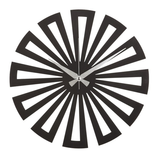Metalowy zegar ścienny Quarters, ø 50 cm