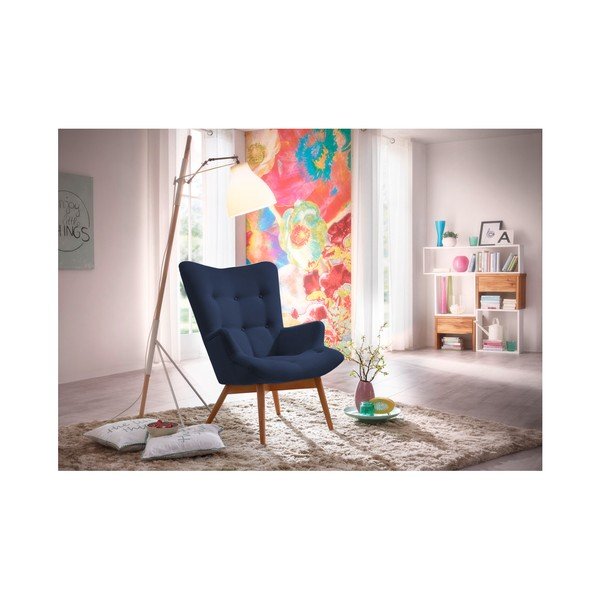Granatowy fotel Max Winzer Arne-image-4