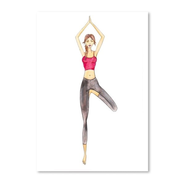 Plakat Americanflat Yoga, 42x30 cm