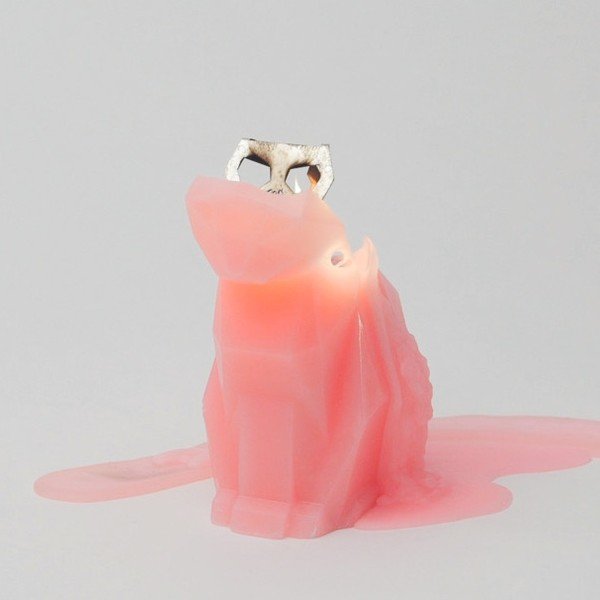 Świeczka Pyropet Kisa Pink-image-1