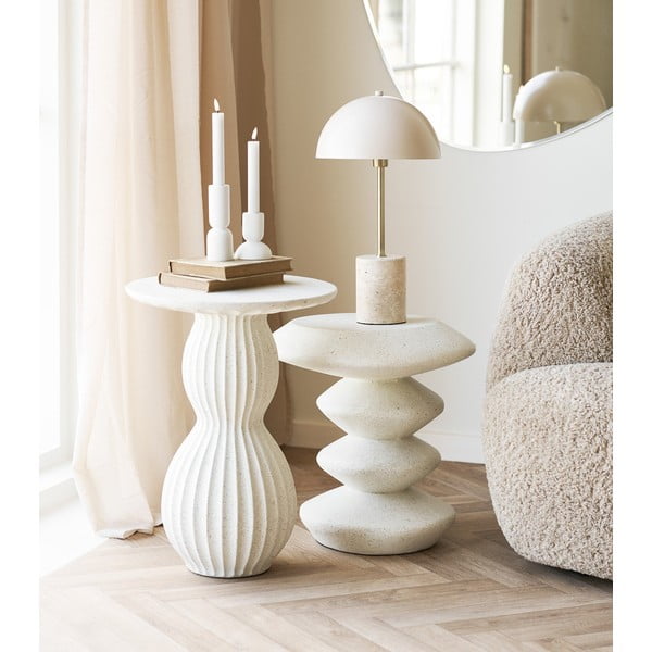 Kamienny okrągły stolik ø 40 cm Newtown – House Nordic-image-1