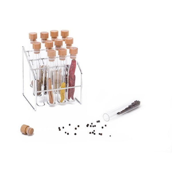 Zestaw pojemników na przyprawy 12 szt. ze stojakiem Spice Lab – Wireworks-image-4