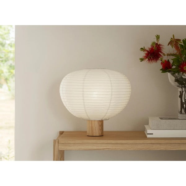 Biała lampa stołowa z papierowym kloszem (wysokość 32 cm) Kami – Blomus-image-3