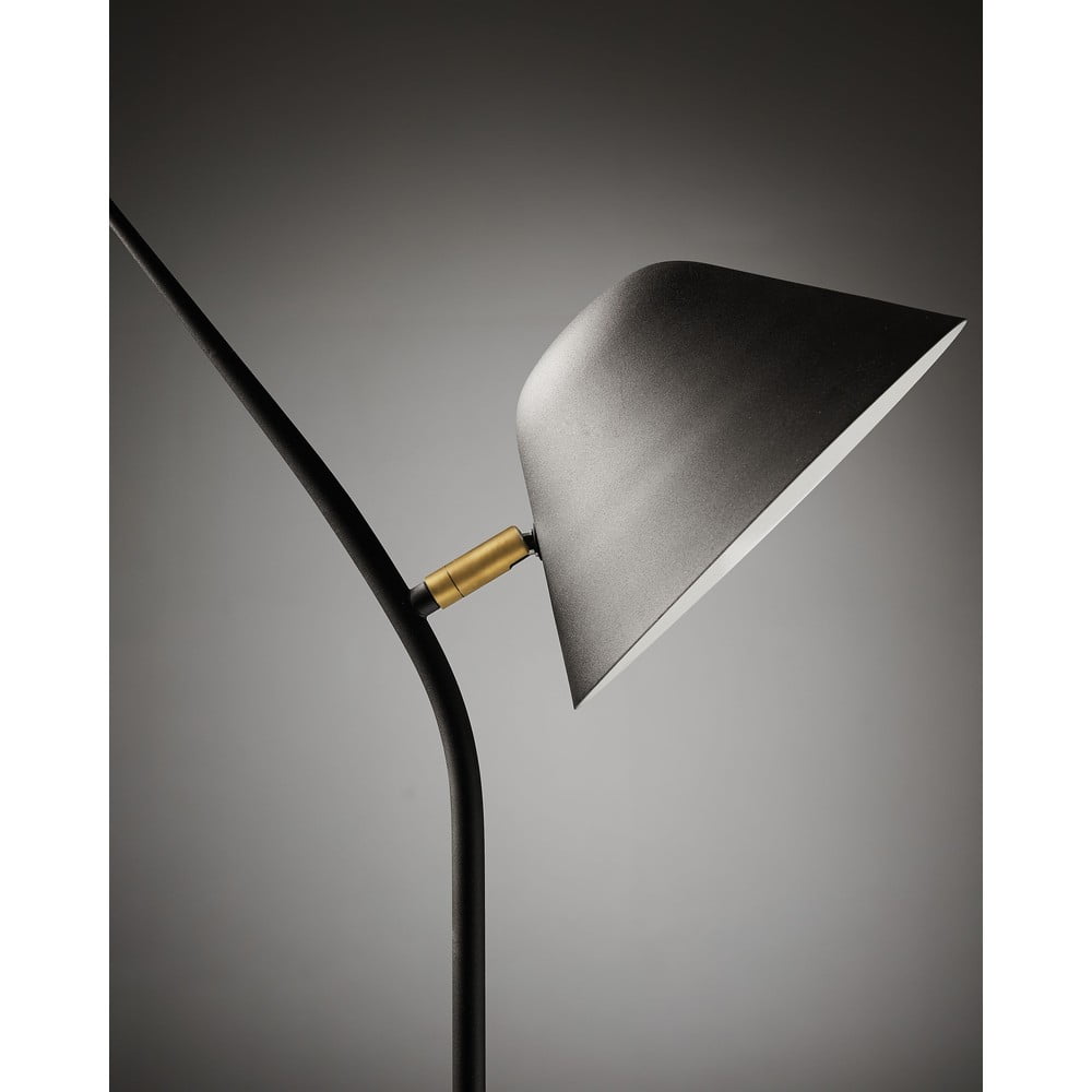 Czarna lampa stojąca z metalowym kloszem (wysokość 152 cm) Aurelia – Kave Home (zdjęcie 3)