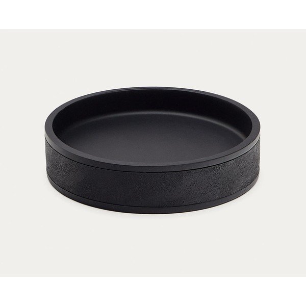 Czarna mydelniczka z żywicy polimerowej Sisel – Kave Home-image-2