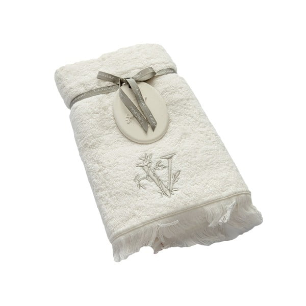 Ręcznik z inicjałem V, 50x90 cm