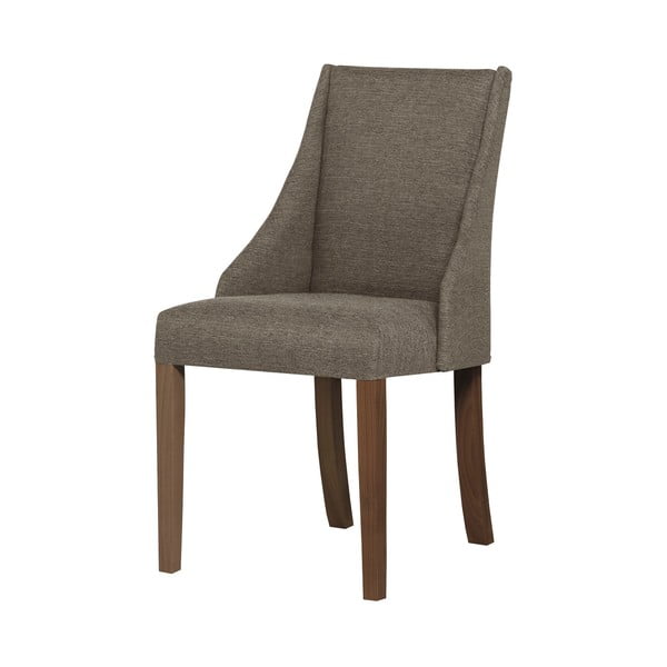 Jasnobrązowe krzesło z ciemnobrązowymi nogami Ted Lapidus Maison Absolu
