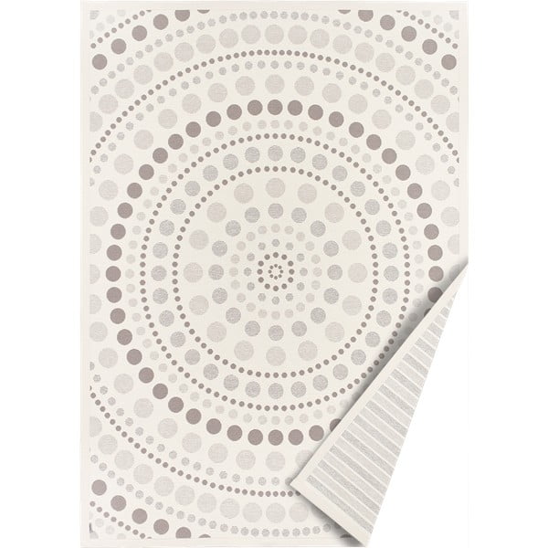 Biało-szary dwustronny dywan Narma Oola, 160x230 cm