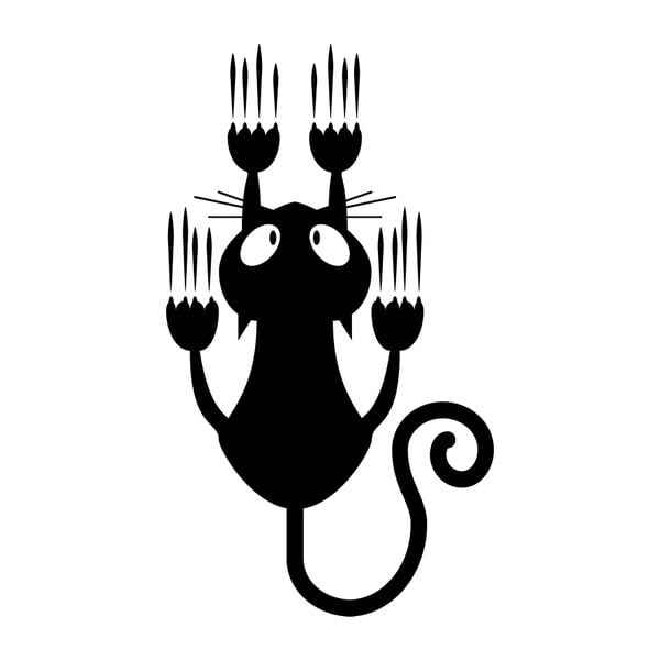 Naklejka Sliding Cat-image-1