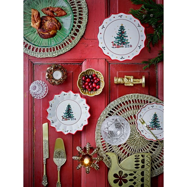 Ceramiczna etażerka ze świątecznym motywem Naive – Bloomingville-image-4