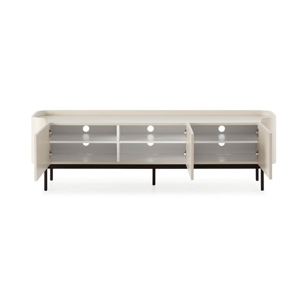Kremowa szafka pod TV 180x55x40 cm Willa – MOME-image-4