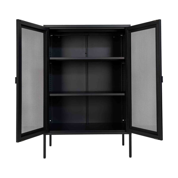 Czarna metalowa witryna 80x120 cm Melbourne – House Nordic-image-2