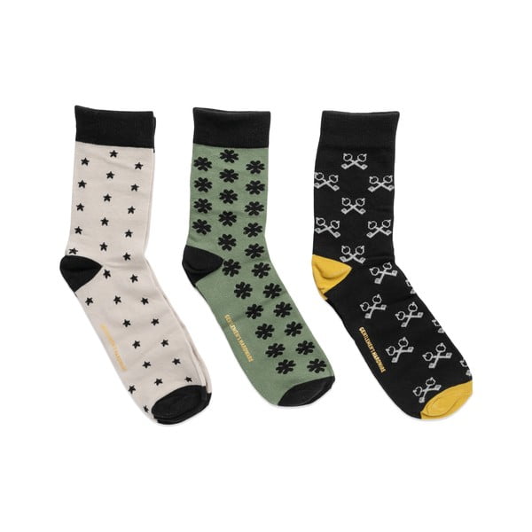 Męskie skarpetki w rozmiarze 41-45 zestaw 3 par Lucky – Gentlemen's Hardware-image-1