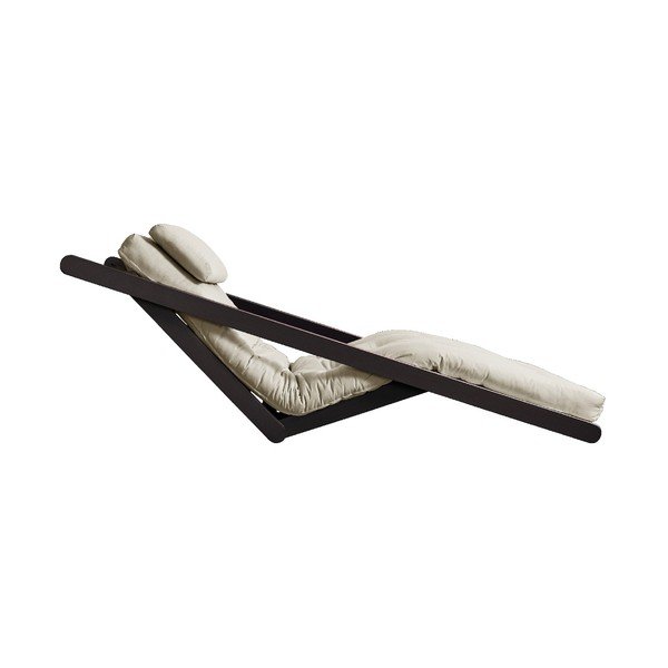 Szezlong rozkładany z beżowym pokryciem Karup Design Figo Black/Beige-image-3