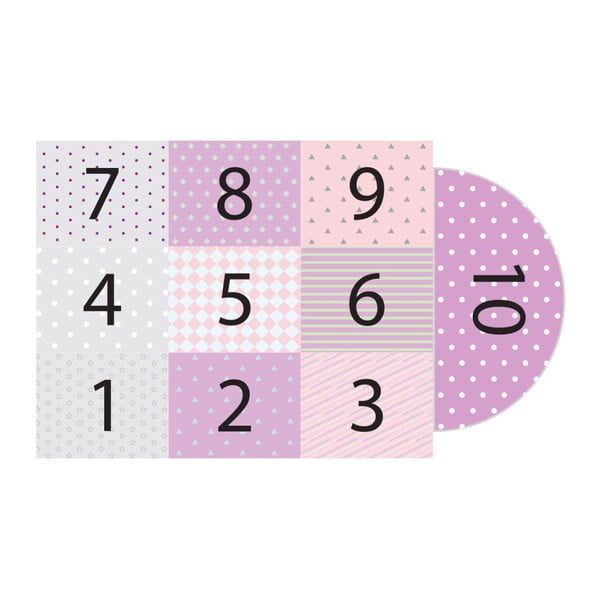 Dziecięca winylowa naklejka podłogowa Ambiance Hopscotch Girly-image-2