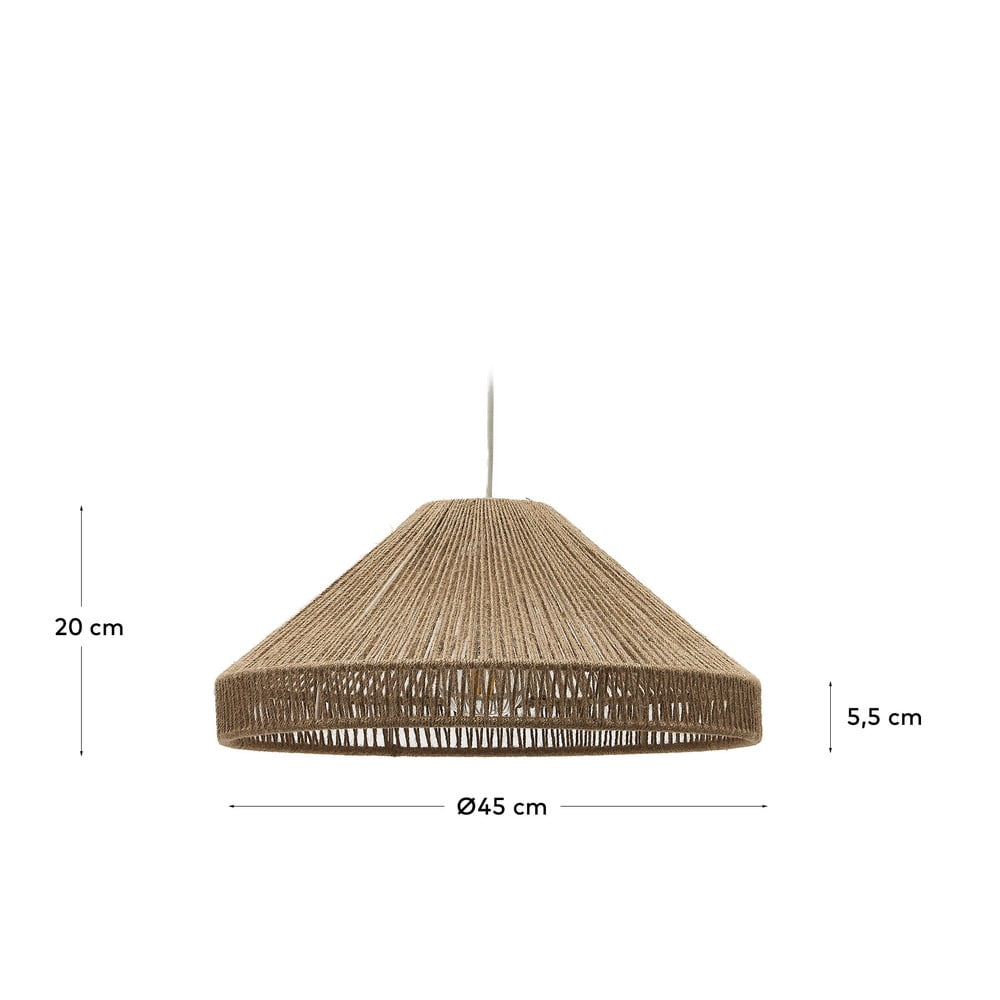 Naturalny abażur ø 45 cm Pontos – Kave Home (zdjęcie 5)