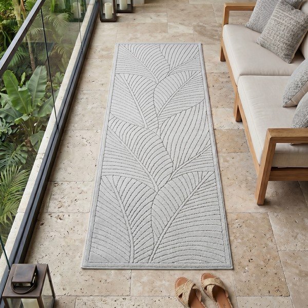 Chodnik odpowiedni na zewnątrz w kolorze srebra 80x250 cm Nova 1203 – Ayyildiz Carpets-image-1