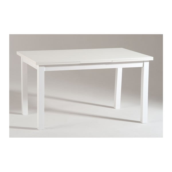 Biały drewniany stół rozkładany Castagnetti Top, 130 cm
