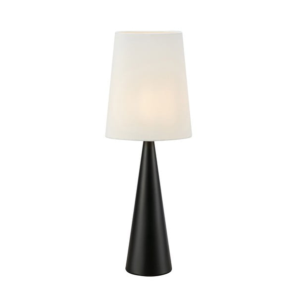 Czarno-biała lampa stołowa (wysokość 64 cm) Conus – Markslöjd