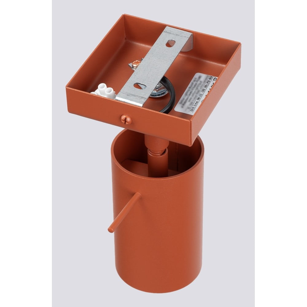 Ceglasta lampa punktowa 8x16 cm Etna – Sollux (zdjęcie 6)