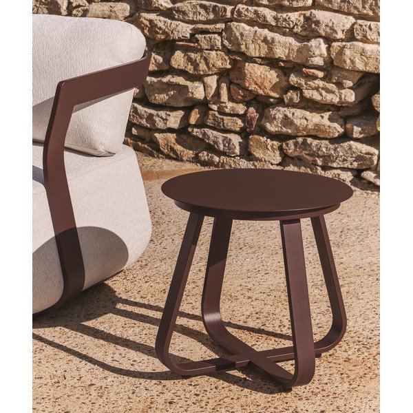 Metalowy okrągły stolik ogrodowy ø 48 cm Tamaris – Kave Home-image-4