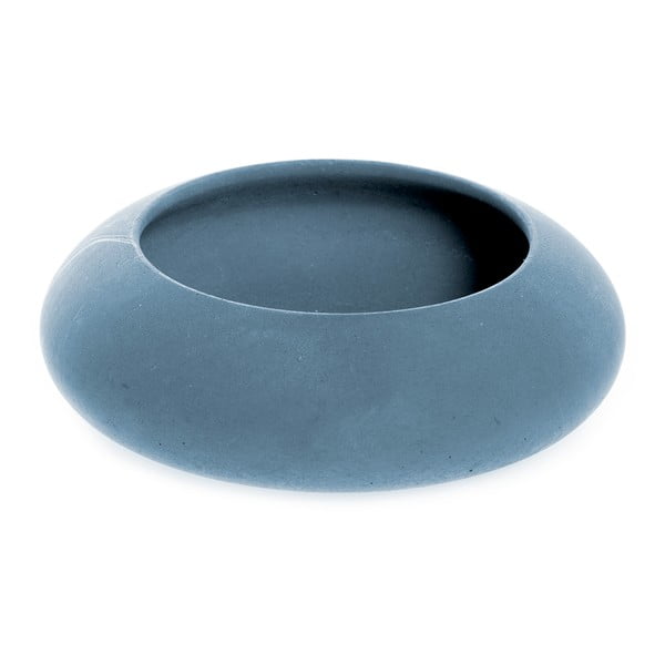 Niebieska betonowa miska Iris Hantwerk, Ø9.5 cm