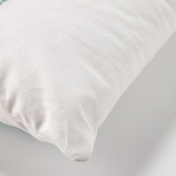 Niebiesko-biała bawełniana poszewka na poduszkę dziecięcą Kave Home Keila, 45x45 cm-image-3