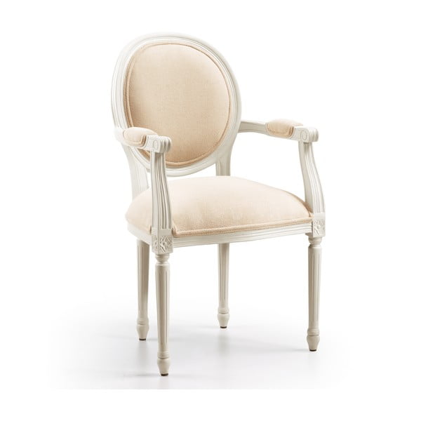 Krzesło z drewna mahoniowego Moycor Vintage Old White