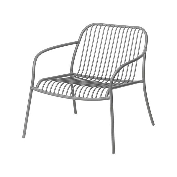 Szary metalowy fotel ogrodowy Yua Wire – Blomus